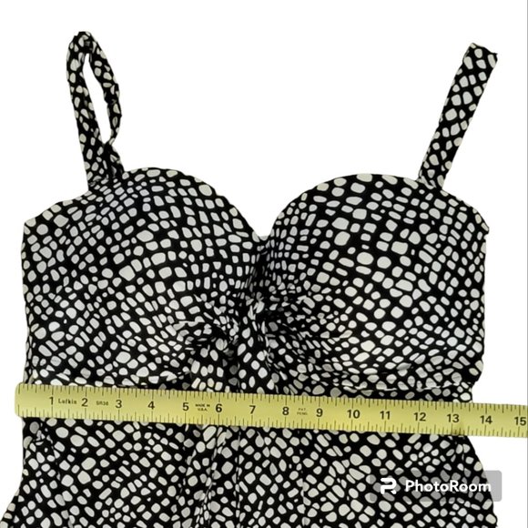 Coco Reef Underwire Tankini Top Convertible Neckline Swim Top Sz 32/34 - Picture 11 of 13